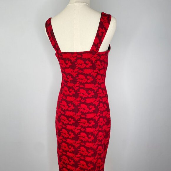 Candie’s - Red Floral Pin-up Dress - Picture 4 of 7